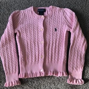 RALPH LAUREN GIRL’S CARDIGAN